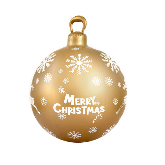 Jingle Jollys Christmas Inflatable Ball 60cm Decoration Giant Bauble Gold Tristar Online