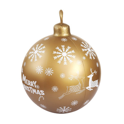 Jingle Jollys Christmas Inflatable Ball 60cm Decoration Giant Bauble Gold Tristar Online