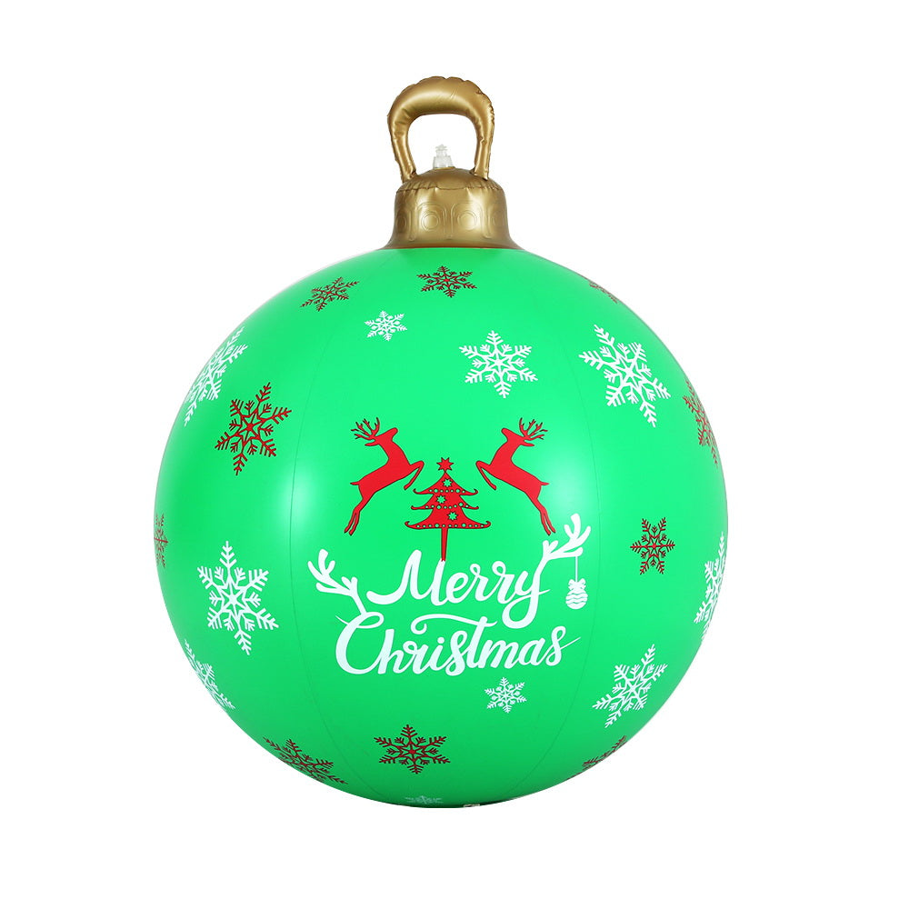 Jingle Jollys Christmas Inflatable Ball 60cm Decoration Giant Bauble Green Tristar Online