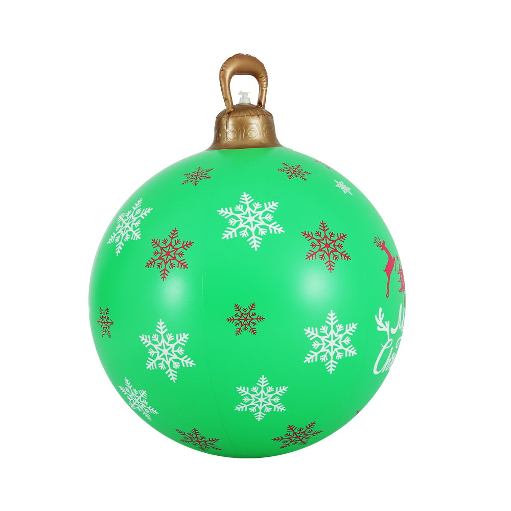Jingle Jollys Christmas Inflatable Ball 60cm Decoration Giant Bauble Green Tristar Online