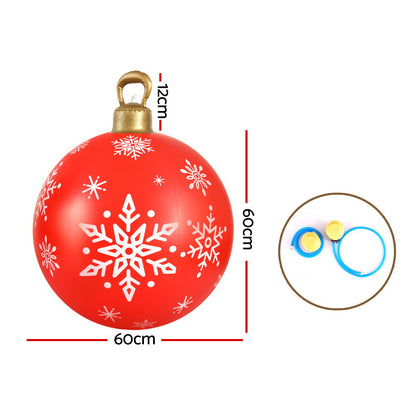 Jingle Jollys Christmas Inflatable Ball 60cm Decoration Giant Bauble Gold Tristar Online