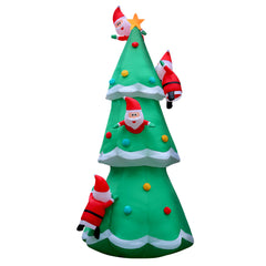 Jingle Jollys Christmas Inflatable Santa Tree 5M Outdoor Xmas Decorations Lights Tristar Online