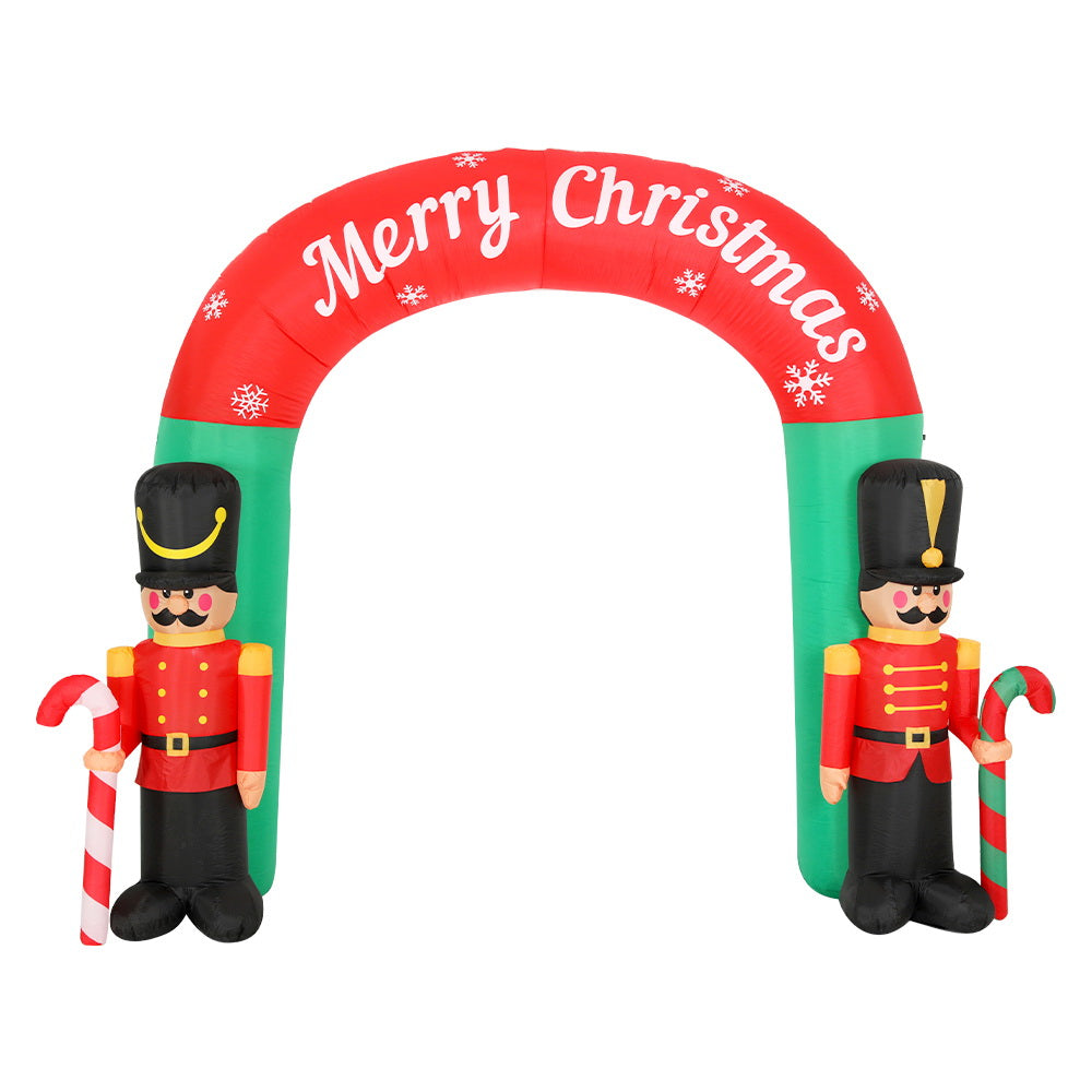 Jingle Jollys Christmas Inflatable Nutcracker Archway 3M Outdoor Decorations Tristar Online