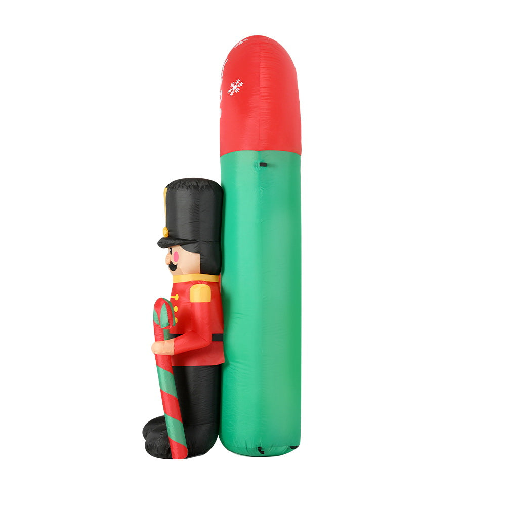Jingle Jollys Christmas Inflatable Nutcracker Archway 3M Outdoor Decorations Tristar Online