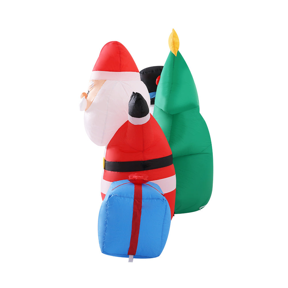 Jingle Jollys Christmas Inflatable Tree Snowman Lights 2.7M Outdoor Decorations Tristar Online