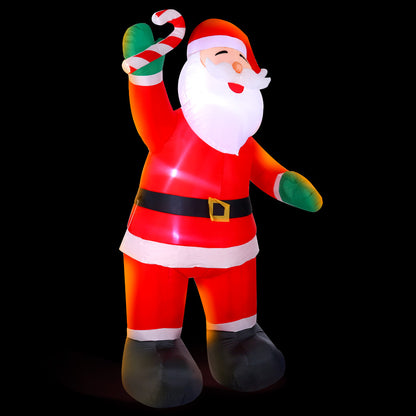 Jingle Jollys Christmas Inflatable Santa 3M Xmas Outdoor Decorations LED Lights Tristar Online