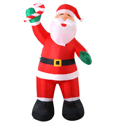Jingle Jollys Christmas Inflatable Santa 3M Xmas Outdoor Decorations LED Lights Tristar Online