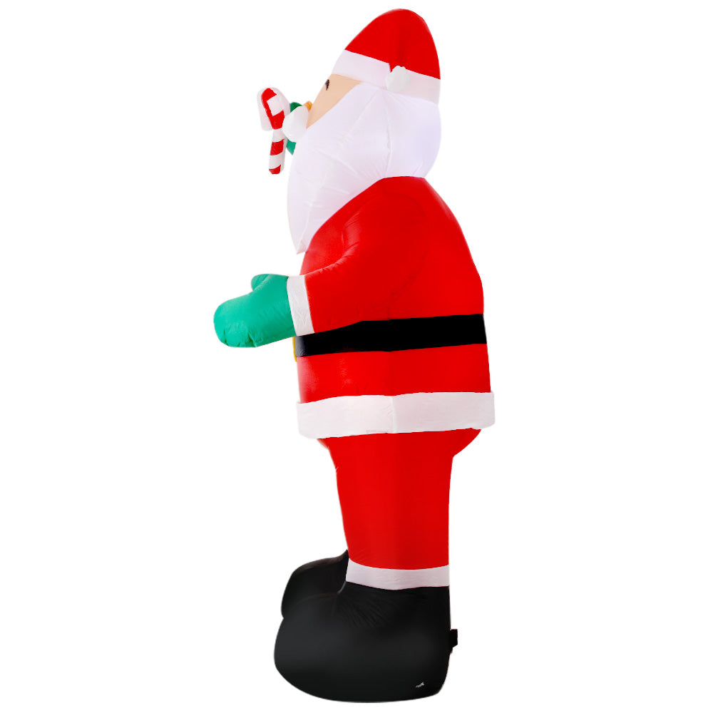 Jingle Jollys Christmas Inflatable Santa 3M Xmas Outdoor Decorations LED Lights Tristar Online