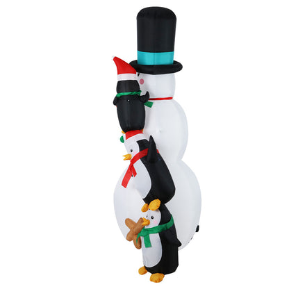 Jingle JollysChristmas Inflatable Snowman 2.4M Xmas Lights Outdoor Decorations Tristar Online
