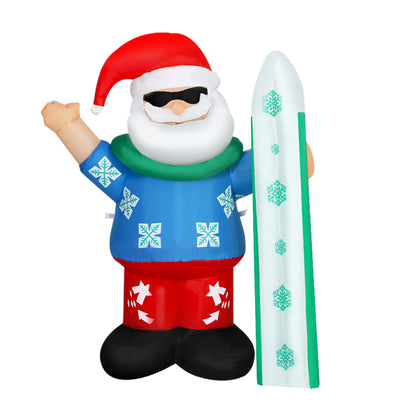 Jingle Jollys Christmas Inflatable Santa 1.6M Outdoor Xmas Decorations Lights Tristar Online