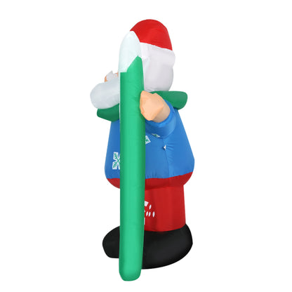 Jingle Jollys Christmas Inflatable Santa 1.6M Outdoor Xmas Decorations Lights Tristar Online