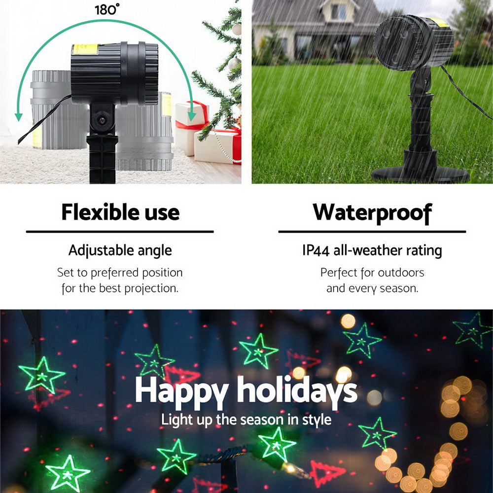 Jingle Jollys Moving LED Lights Laser Projector Landscape Lamp Christmas Decor Tristar Online