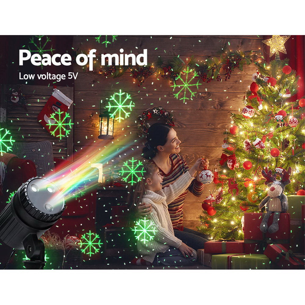 Jingle Jollys Moving LED Lights Laser Projector Landscape Lamp Christmas Decor Tristar Online