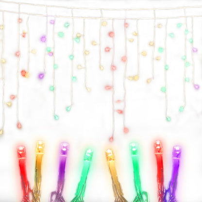 Jingle Jollys 800 LED Christmas Icicle Lights Mutlicolour Tristar Online