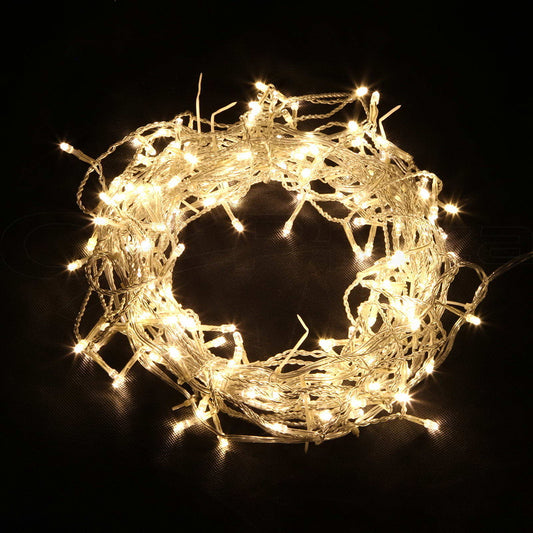 Jingle Jollys 800 LED Christmas Icicle Lights Warm White Tristar Online