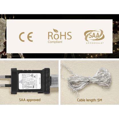 Jingle Jollys 12m Christmas Shower Lights 960 LED Icicle Falling Rain Meteor Tristar Online