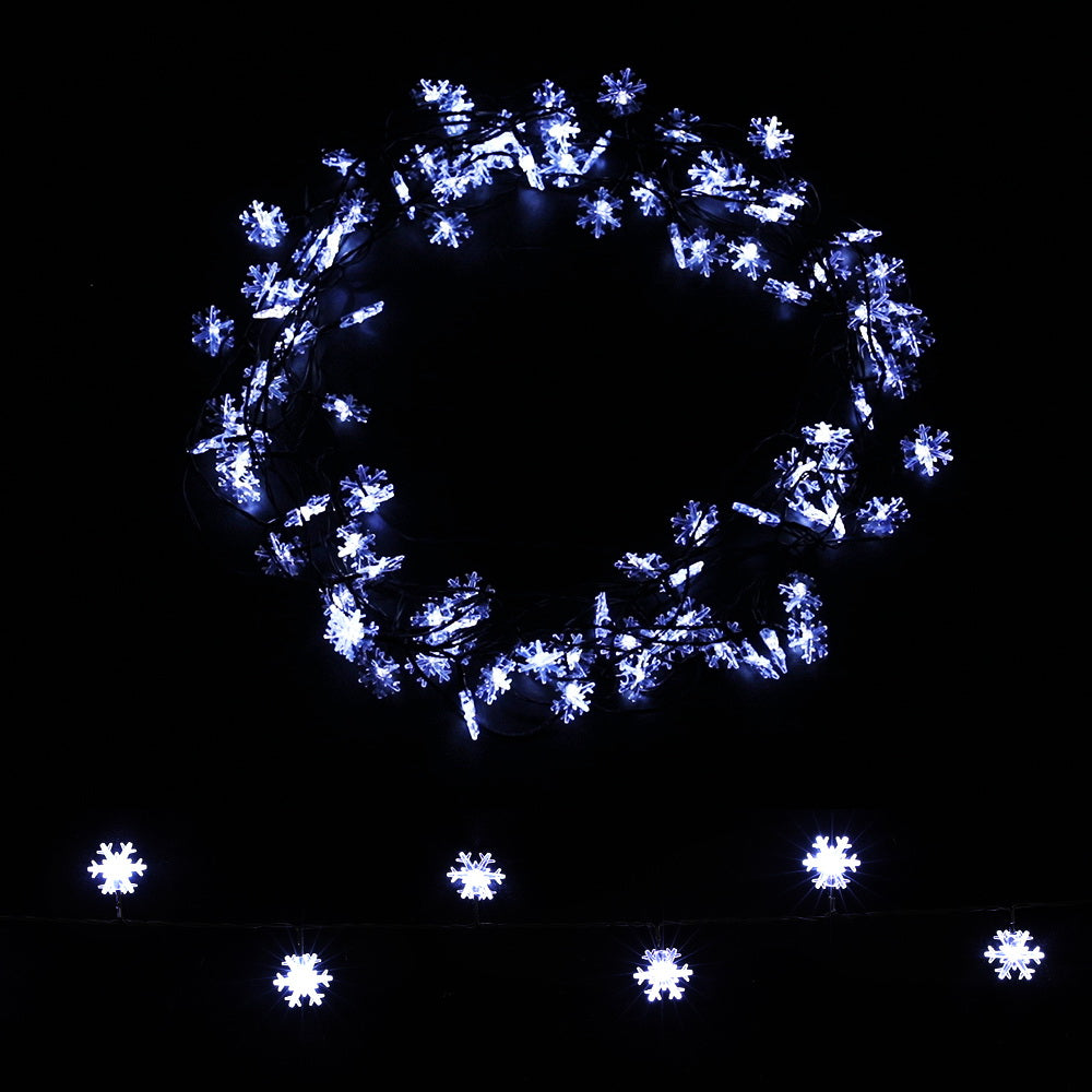 Jingle Jollys 10M Christmas String Lights 100 LED Fairy Decor Cold White Snow Tristar Online