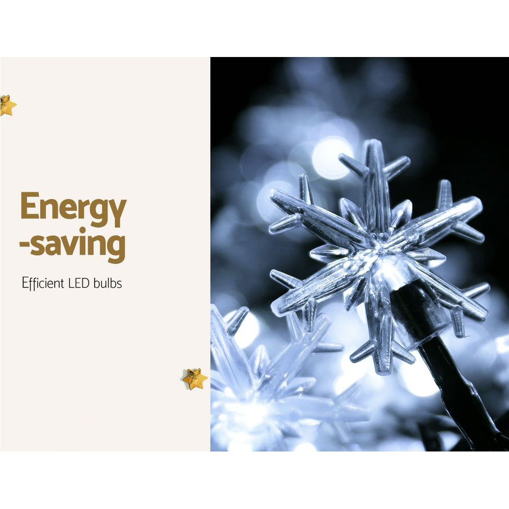 Jingle Jollys 10M Christmas String Lights 100 LED Fairy Decor Cold White Snow Tristar Online