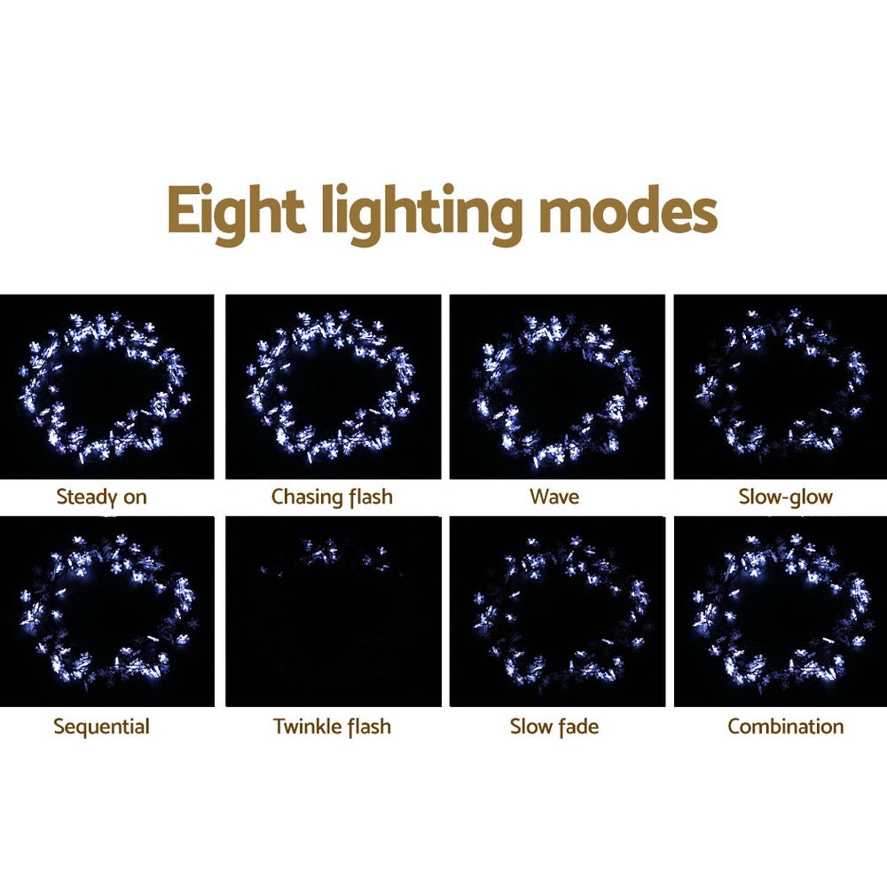 Jingle Jollys 10M Christmas String Lights 100 LED Fairy Decor Cold White Snow Tristar Online