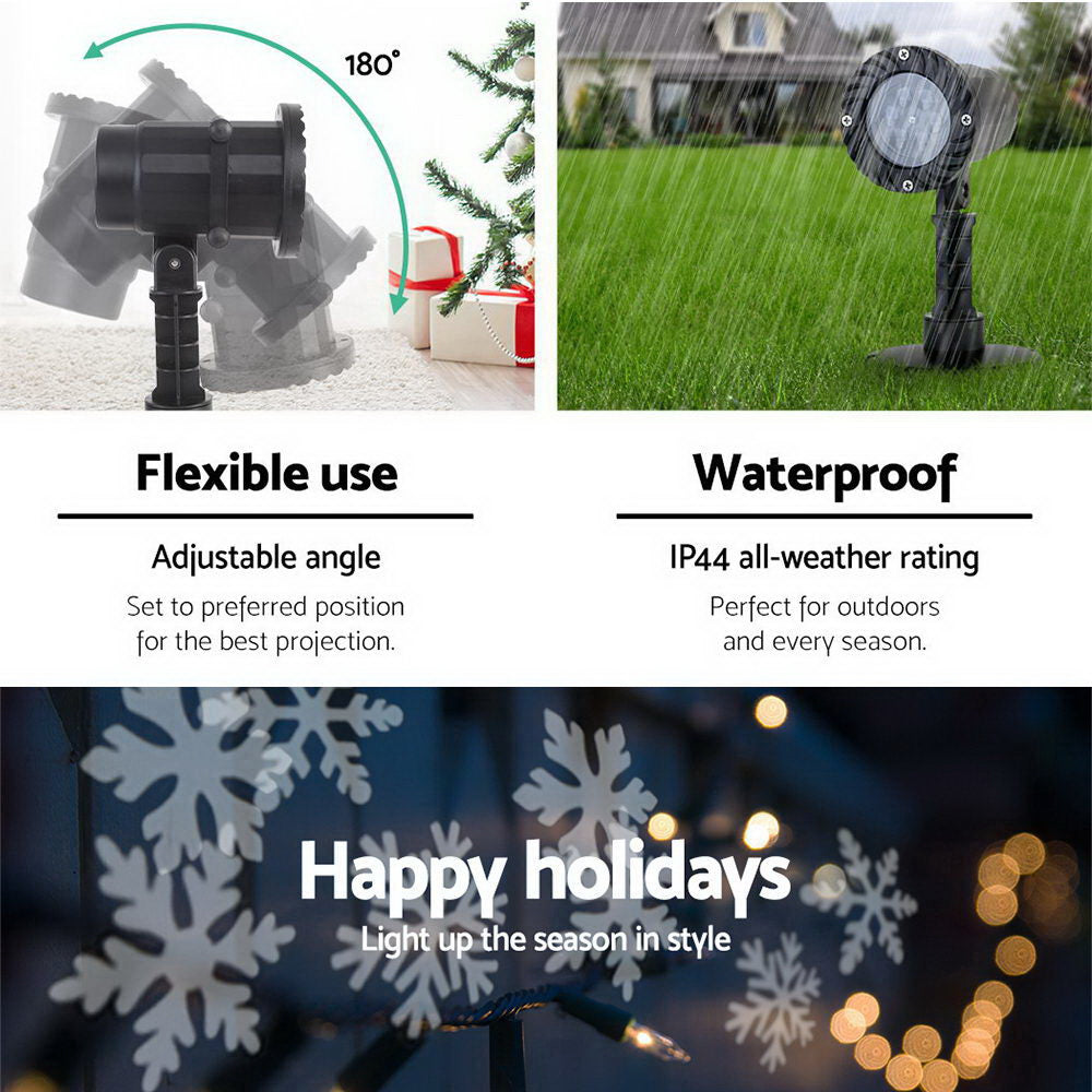 Jingle Jollys Pattern LED Laser Landscape Projector Light Lamp Christmas Party Tristar Online