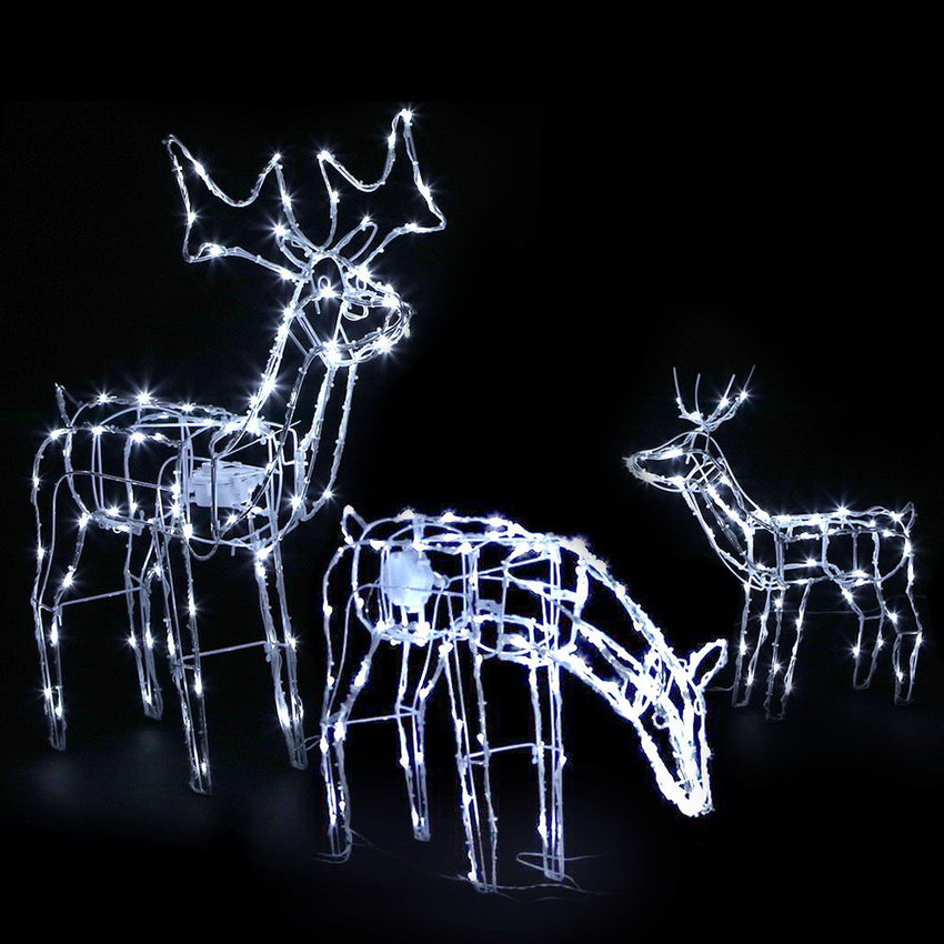 Jingle Jollys Christmas Motif Lights LED Rope Reindeer Waterproof Outdoor Tristar Online