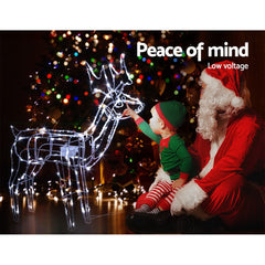 Jingle Jollys Christmas Motif Lights LED Rope Reindeer Waterproof Outdoor Tristar Online