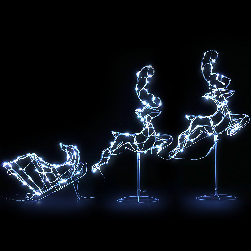 Jingle Jollys Christmas Motif Lights LED Rope Reindeer Waterproof Outdoor Xmas Tristar Online