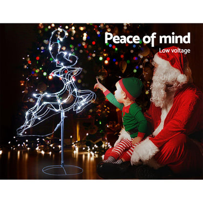 Jingle Jollys Christmas Motif Lights LED Rope Reindeer Waterproof Outdoor Xmas Tristar Online