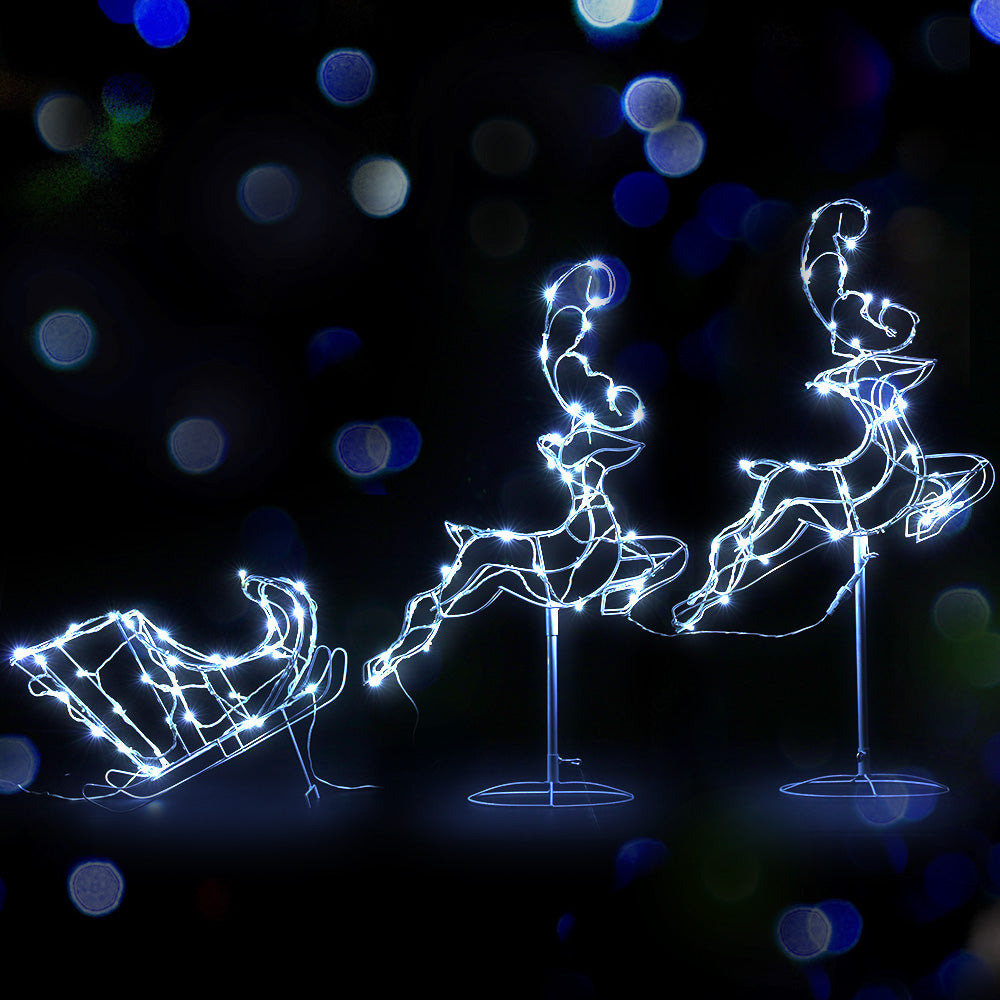 Jingle Jollys Christmas Motif Lights LED Rope Reindeer Waterproof Outdoor Xmas Tristar Online