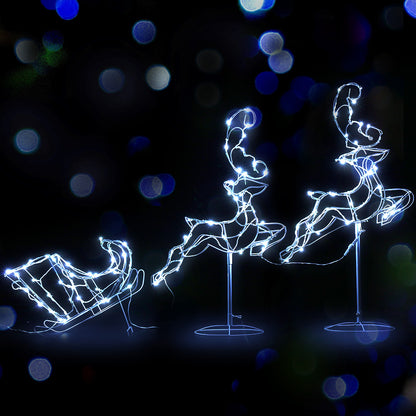 Jingle Jollys Christmas Motif Lights LED Rope Reindeer Waterproof Outdoor Xmas Tristar Online