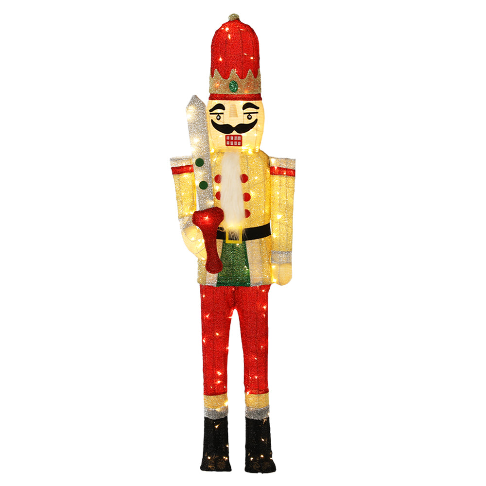 Jingle Jollys Christmas Lights LED Light Nutcracker 1.7M Motif 3D Decoration Tristar Online
