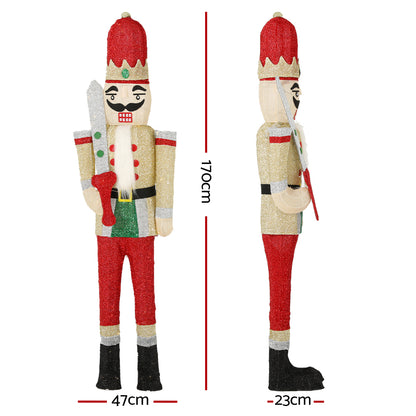 Jingle Jollys Christmas Lights LED Light Nutcracker 1.7M Motif 3D Decoration Tristar Online