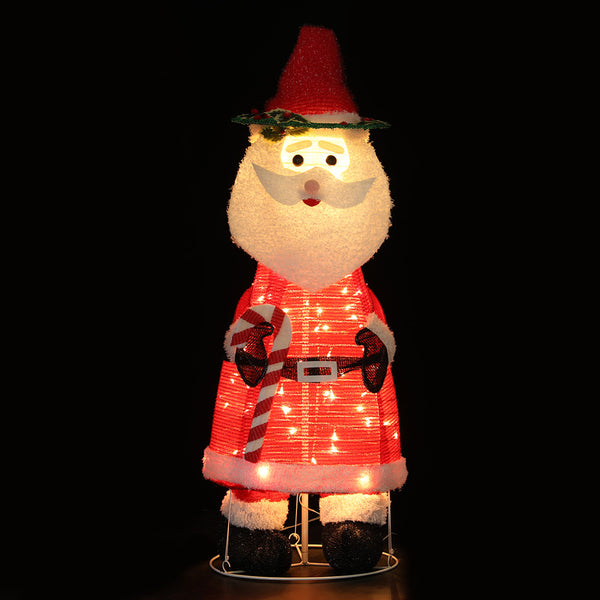 Jingle Jollys Christmas Lights LED Light Santa 1.2M Motif 3D Decoration Outdoor Tristar Online