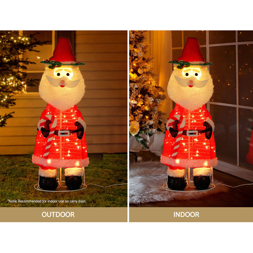 Jingle Jollys Christmas Lights LED Light Santa 1.2M Motif 3D Decoration Outdoor Tristar Online