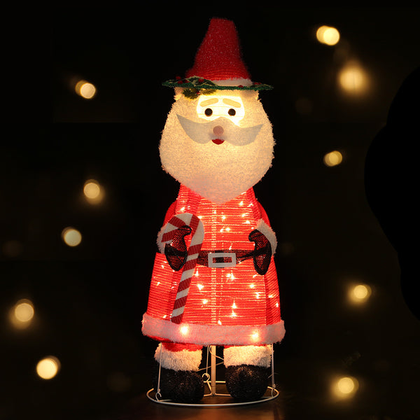 Jingle Jollys Christmas Lights LED Light Santa 1.2M Motif 3D Decoration Outdoor Tristar Online