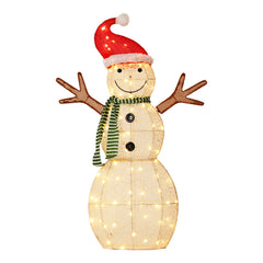 Jingle Jollys Christmas Lights 80 LED 97cm Fairy Light Snowman Decorations Tristar Online