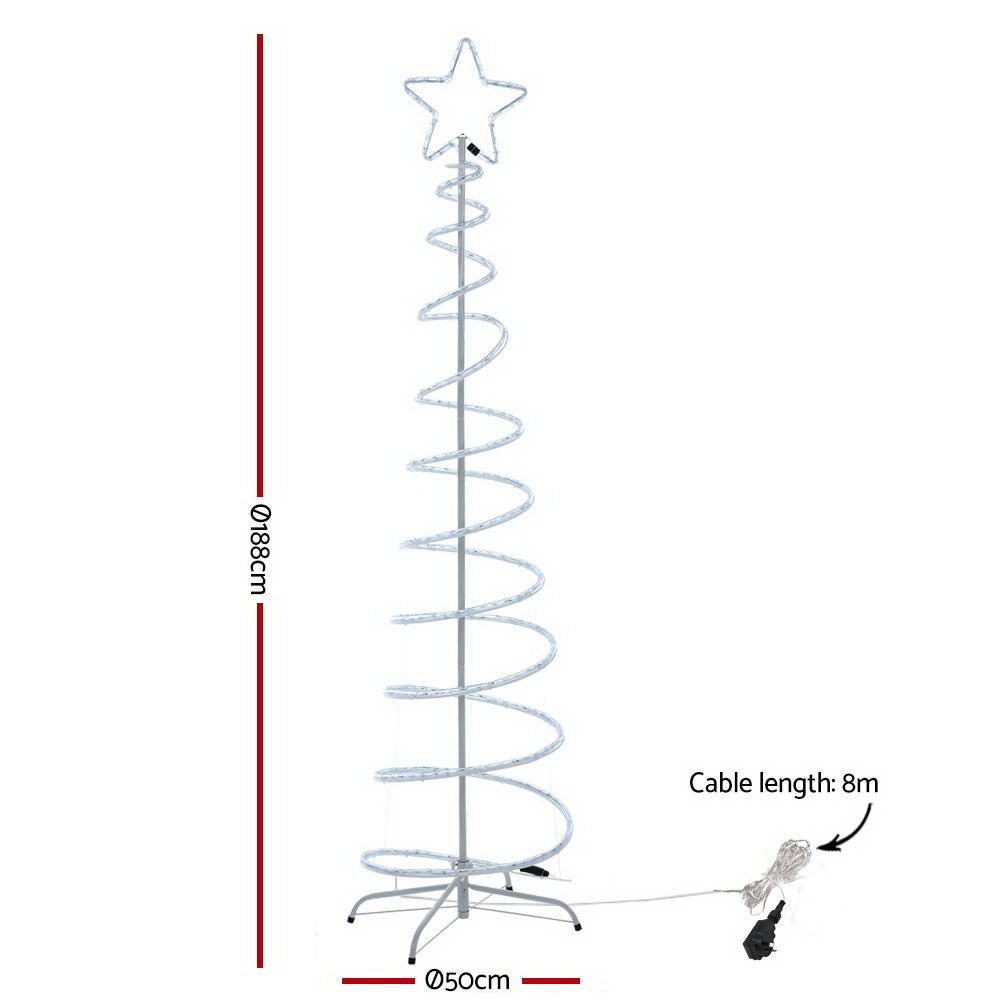 Jingle Jollys Christmas LED Motif Light 1.88M Tree Waterproof Colourful Tristar Online