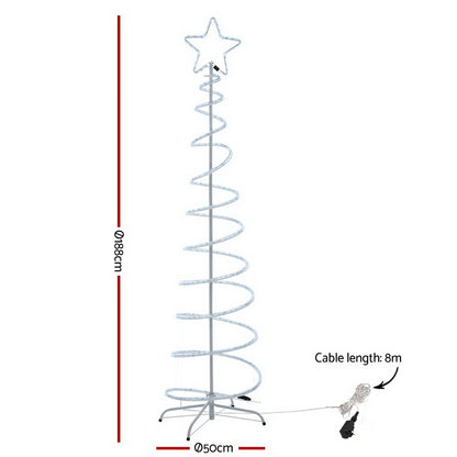 Jingle Jollys Christmas LED Motif Light 1.88M Tree Waterproof Colourful Tristar Online