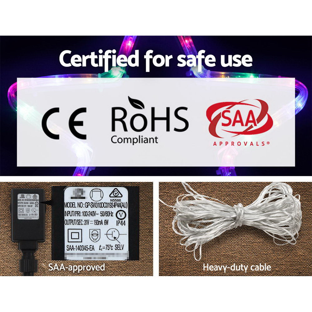 Jingle Jollys Christmas LED Motif Light 1.88M Tree Waterproof Colourful Tristar Online