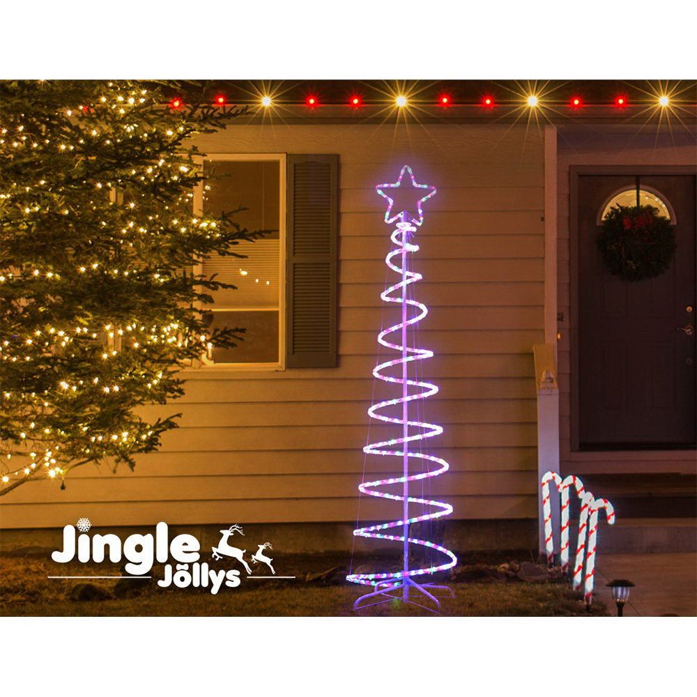 Jingle Jollys Christmas LED Motif Light 1.88M Tree Waterproof Colourful Tristar Online