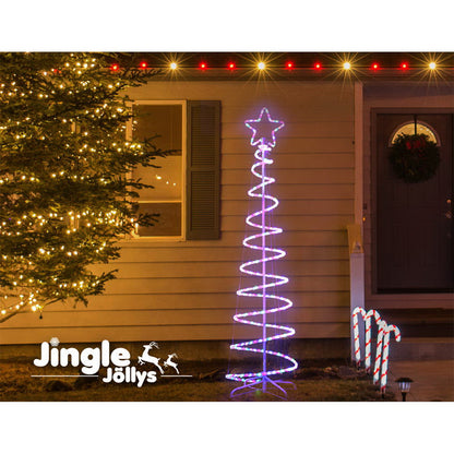 Jingle Jollys Christmas LED Motif Light 1.88M Tree Waterproof Colourful Tristar Online