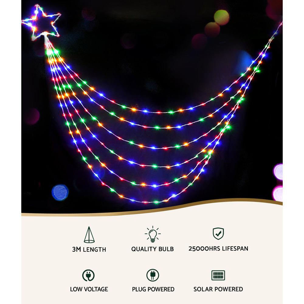 Jingle Jollys 3M Christmas String Lights 200 LED Motif Fairy Curtain Light Decor Tristar Online