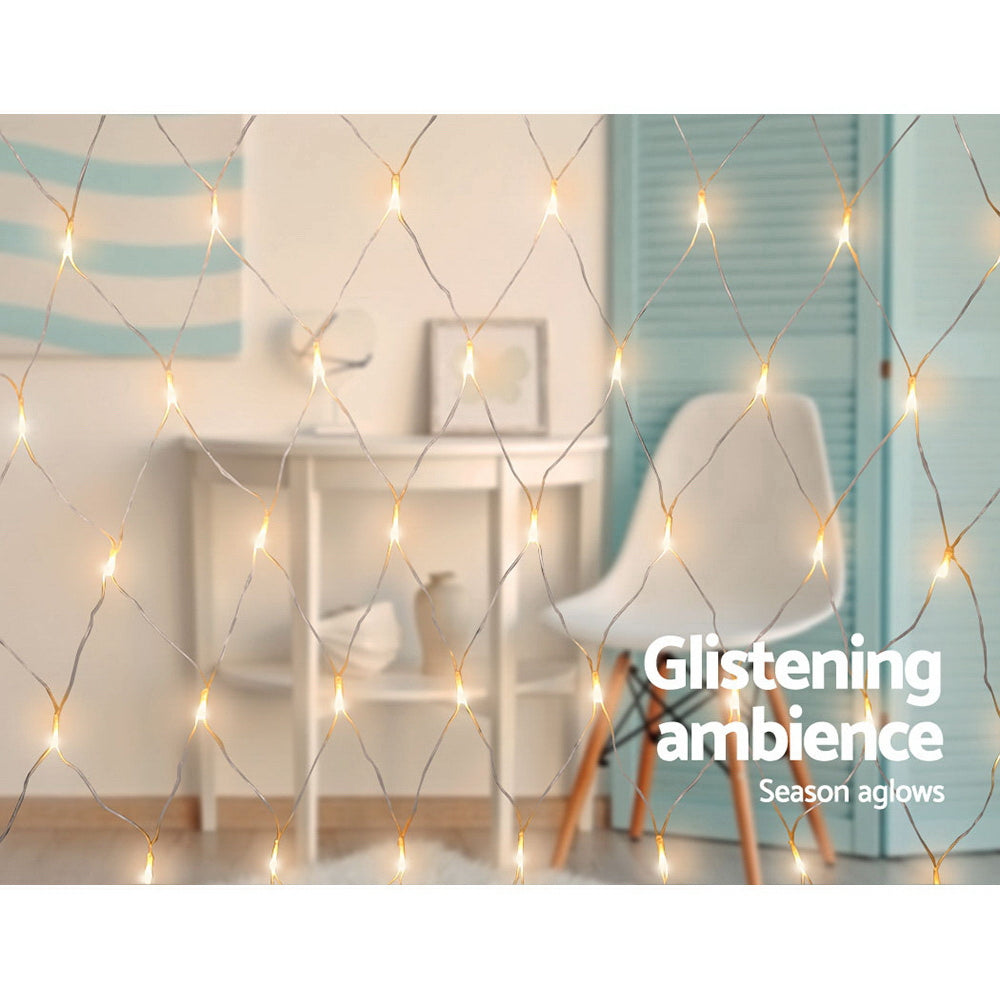 Jingle Jollys 4mx6m Christmas Net Mesh Lights 1000LED String Fairy Party Wedding Tristar Online