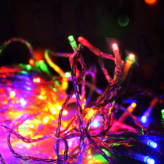 Jingle Jollys 100M Christmas String Lights 500LED Multi Colour Tristar Online