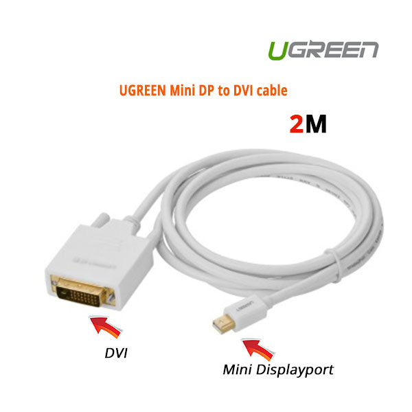 UGREEN Mini DP to DVI cable 2M Tristar Online