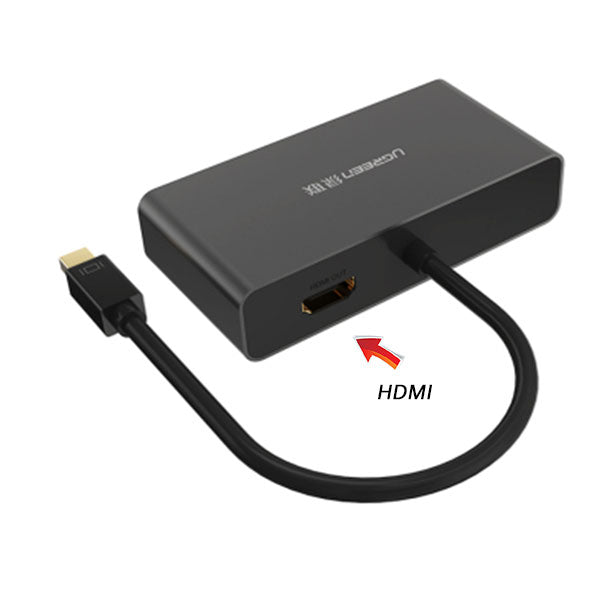 UGREEN 3-in-1 Mini DisplayPort to HDMI&VGA&DVI converter - black (10440) Tristar Online