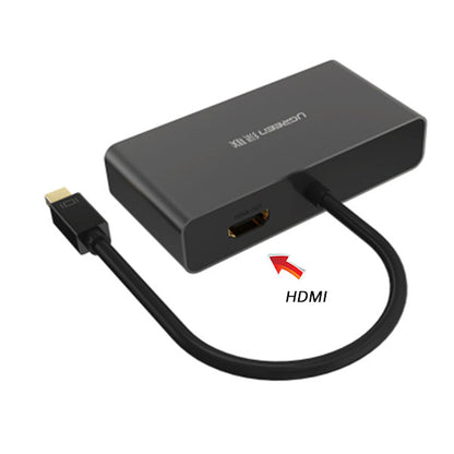 UGREEN 3-in-1 Mini DisplayPort to HDMI&VGA&DVI converter - black (10440) Tristar Online
