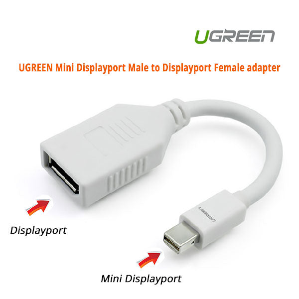 UGREEN Mini Displayport Male to Displayport Female adapter (10445) Tristar Online