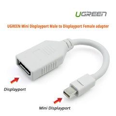 UGREEN Mini Displayport Male to Displayport Female adapter (10445) Tristar Online