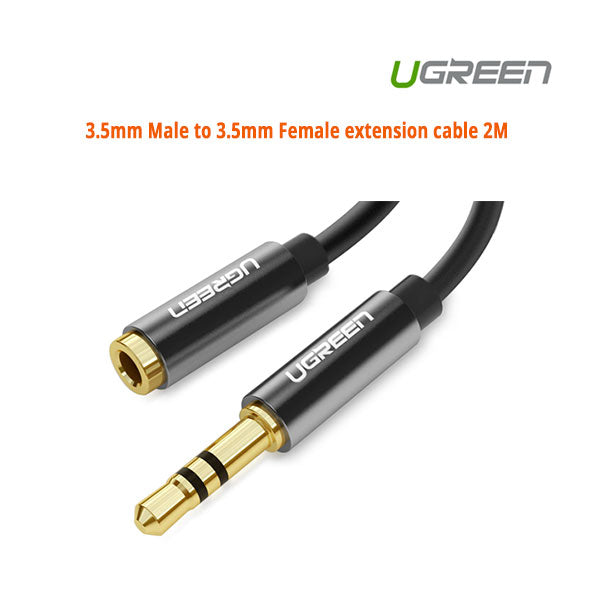 UGREEN 3.5mm Male to 3.5mm Female extension cable 2M (10594) Tristar Online